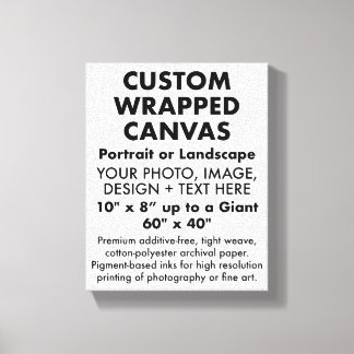 Lienzo Personalizado 8" x 10" CANVAS EN BORRACHO PREMIUM