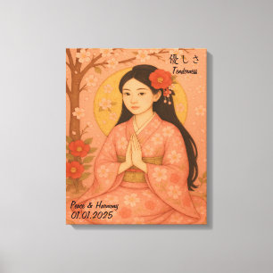 Lienzo Personalizado Aesthetic Zen Meditation Mindful Gal