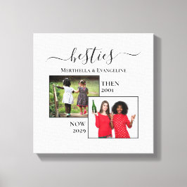 Lienzo Personalizado Ahora Entonces 2 BESTIONES DE Fotos