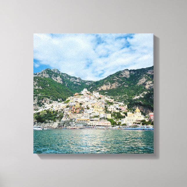 Lienzo Personalizado Amalfi Costa Positano Italia (Anverso)