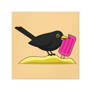 Lienzo Personalizado Blackbird come un helado