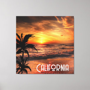 LIENZO PERSONALIZADO CALIFORNIA SUNSET BEAUH NATURAL