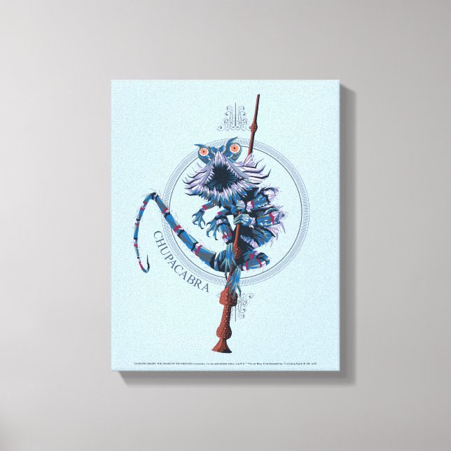 Lienzo Personalizado Chupacabra y anciana Wand (Anverso)