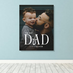 Lienzo Personalizado con Foto de Papá Moderno