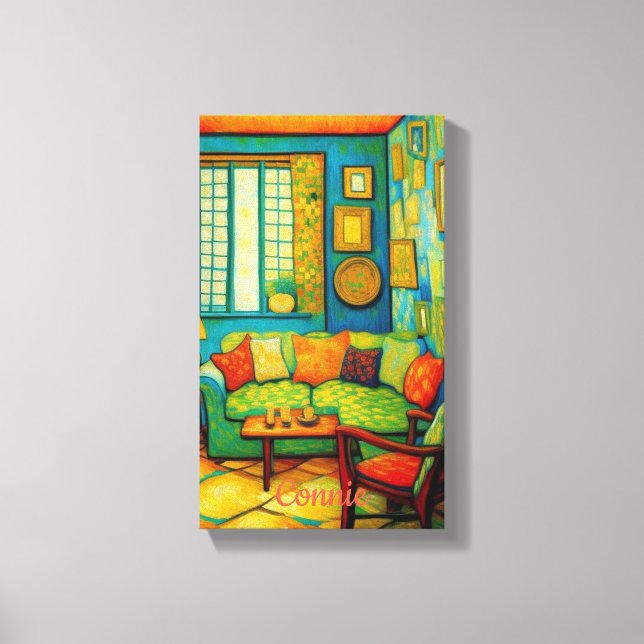 Lienzo Personalizado Cosy Living Room Scene Pinting (Anverso)