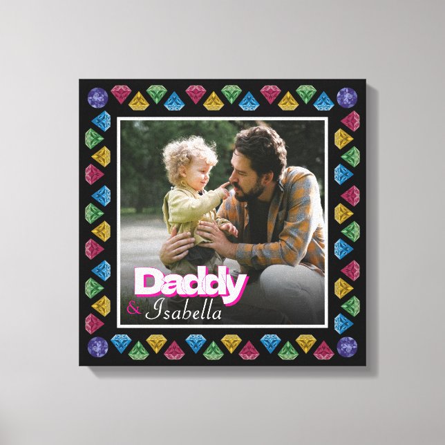Lienzo Personalizado Daddy & Me Photo Keepsake - Personal (Anverso)