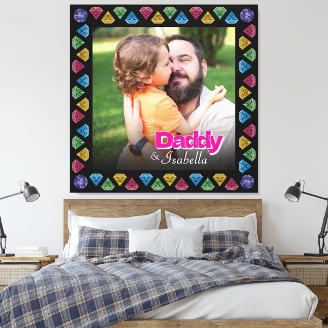 Lienzo Personalizado Daddy & Me Photo Keepsake - Personal (Insitu(Dormitorio))