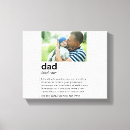 Lienzo Personalizado Daddy Photo Gift, definición de papá