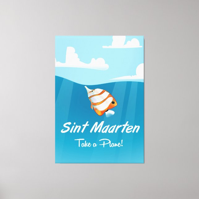 Lienzo Personalizado de afiches de viajes de vacaciones d (Anverso)