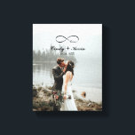 Lienzo Personalizado de amor infinito Boda de nombre fami<br><div class="desc">Este diseño imprimió Script Infinity Love Personalizado Family Name Boda Bride Groom Canvas Print que se puede personalizar con el texto. Haga clic en el botón "Personalizar" y utilice nuestra herramienta de diseño para modificar esta plantilla. Visita la tienda de Diseño de Arte Gráfico para ver otros productos que coincidan...</div>