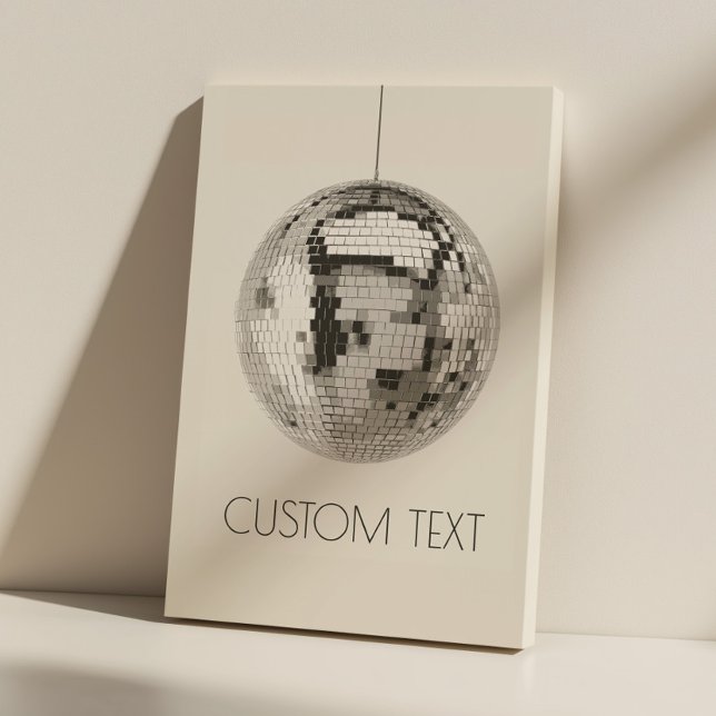 Lienzo personalizado de arte de pared de bolas (disco ball canvas print)