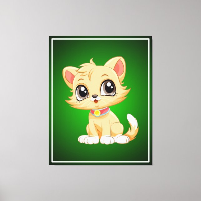 Lienzo Personalizado de gatos adorable (Anverso)