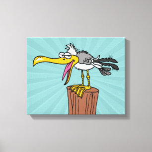 Lienzo personalizado de gaviota tonta