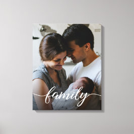 Lienzo Personalizado de la familia guión foto personaliza