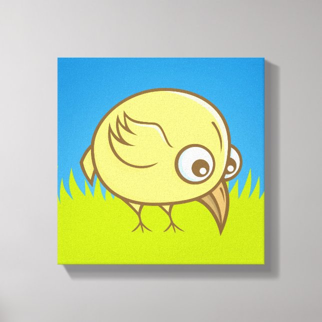 Lienzo Personalizado de pájaro amarillo (Anverso)