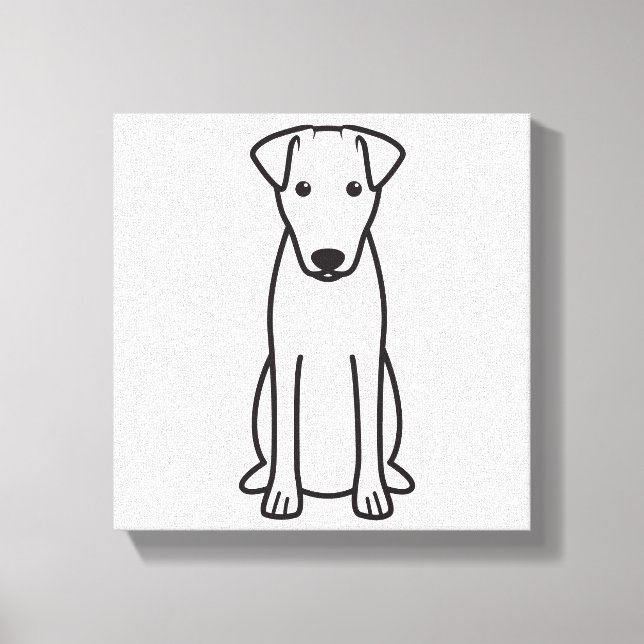 Lienzo Personalizado de Perro Smooth Fox Terrier (Anverso)