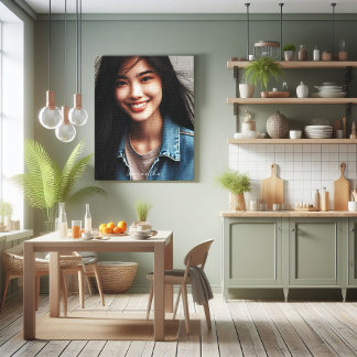 Lienzo Personalizado de texto fotográfico personalizado