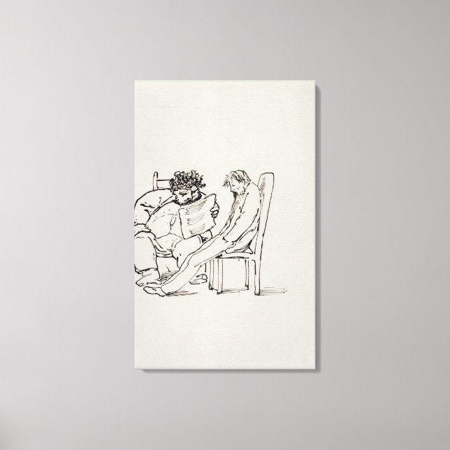 Lienzo Personalizado de William Morris (1834-96) leyendo  (Anverso)