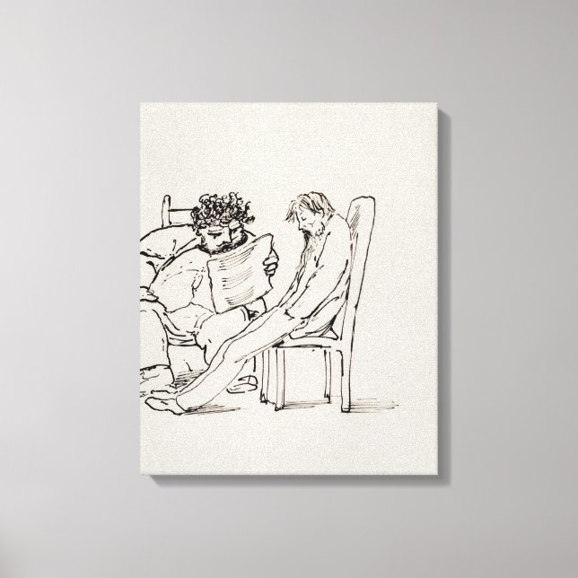 Lienzo Personalizado de William Morris (1834-96) leyendo  (Anverso)
