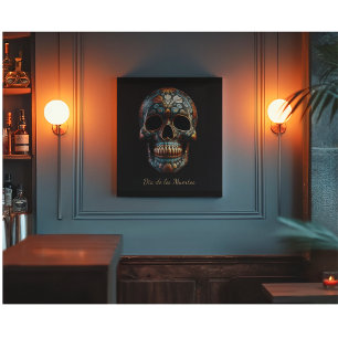 Lienzo personalizado del Día de la Calavera Muerta