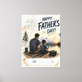 Lienzo personalizado del Día del Padre para la pes