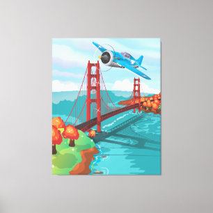 Lienzo Personalizado del puente Golden Gate de San Franci