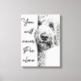 Lienzo Personalizado Goldendoodle Canvas Wall Art