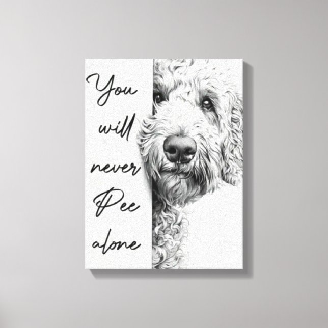 Lienzo Personalizado Goldendoodle Canvas Wall Art (Anverso)