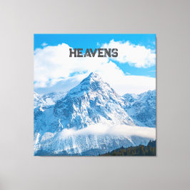 Lienzo Personalizado Heavens Text imagen Sky Stretching