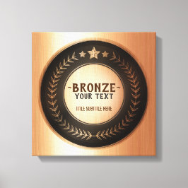 Lienzo PERSONALIZADO IMPRIMIR DIY MEDAL Campeón de bronce