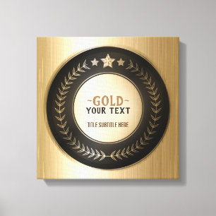 Lienzo PERSONALIZADO IMPRIMIR DIY MEDAL Gold #1 Campeón E