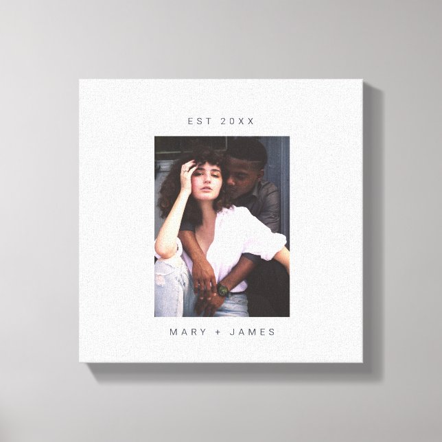 Lienzo Personalizado minimalista Foto Textos (Anverso)