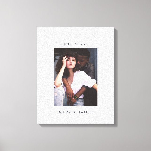 Lienzo Personalizado minimalista Foto Textos (Anverso)
