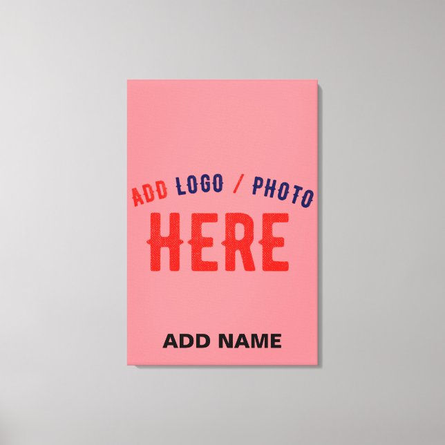 LIENZO PERSONALIZADO MODERNO ELEGANTE SALMON PINK VERIFIC (Anverso)