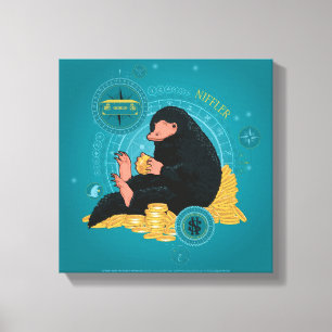 Lienzo Personalizado NIFFLER™ con monedas de oro