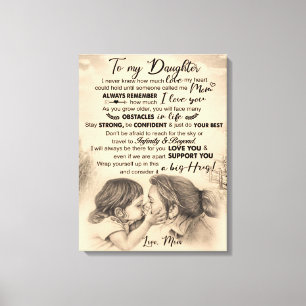 Lienzo Personalizado Para Mi Hija, Amor De Mamá Blanket