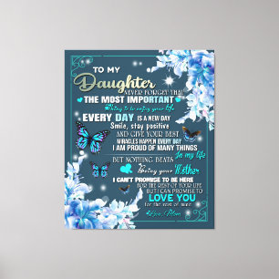Lienzo Personalizado Para Mi Hija De Mariposa Mamá