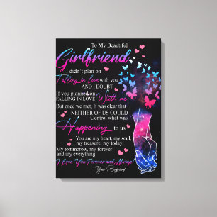 Lienzo Personalizado Para Mi Novia De Boyfrik