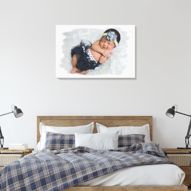 Lienzo Personalizado Personaliza la plantilla de fotos co (Insitu(Dormitorio))