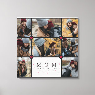Lienzo Personalizado Personalizado Love You Mom 8 Photo c