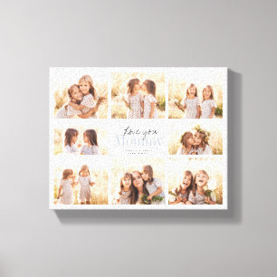 Lienzo Personalizado Te Ama Mamá Día de la Madre Collage 