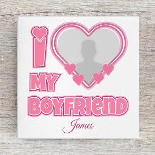 Lienzo Personalizado Te Amo Mi Novio – Agregar Foto y Nom