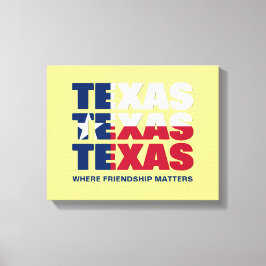Lienzo Personalizado TEXAS Friendship Matters