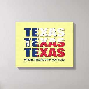 Lienzo Personalizado TEXAS Friendship Matters