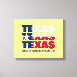Lienzo Personalizado TEXAS Friendship Matters