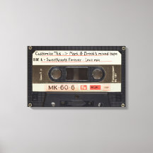 Personalizado Textos / Retro Love Music Cassette M
