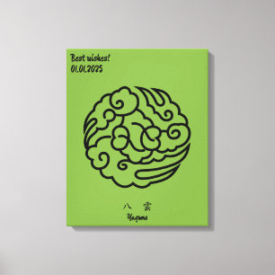 Lienzo Personalizado Vintage Minimalista japonés