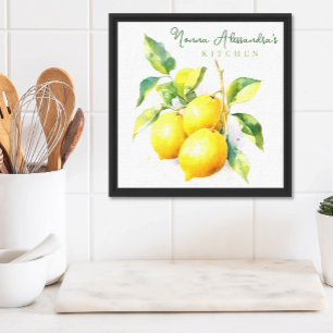 Lienzo Personalizados para limones de cocina o restaurant