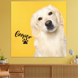 Lienzo Personalized Pet Photo Dog Lover with Photo