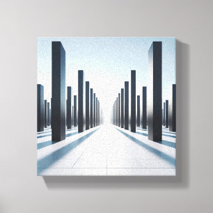 Lienzo Perspectiva arquitectónica minimalista moderna
